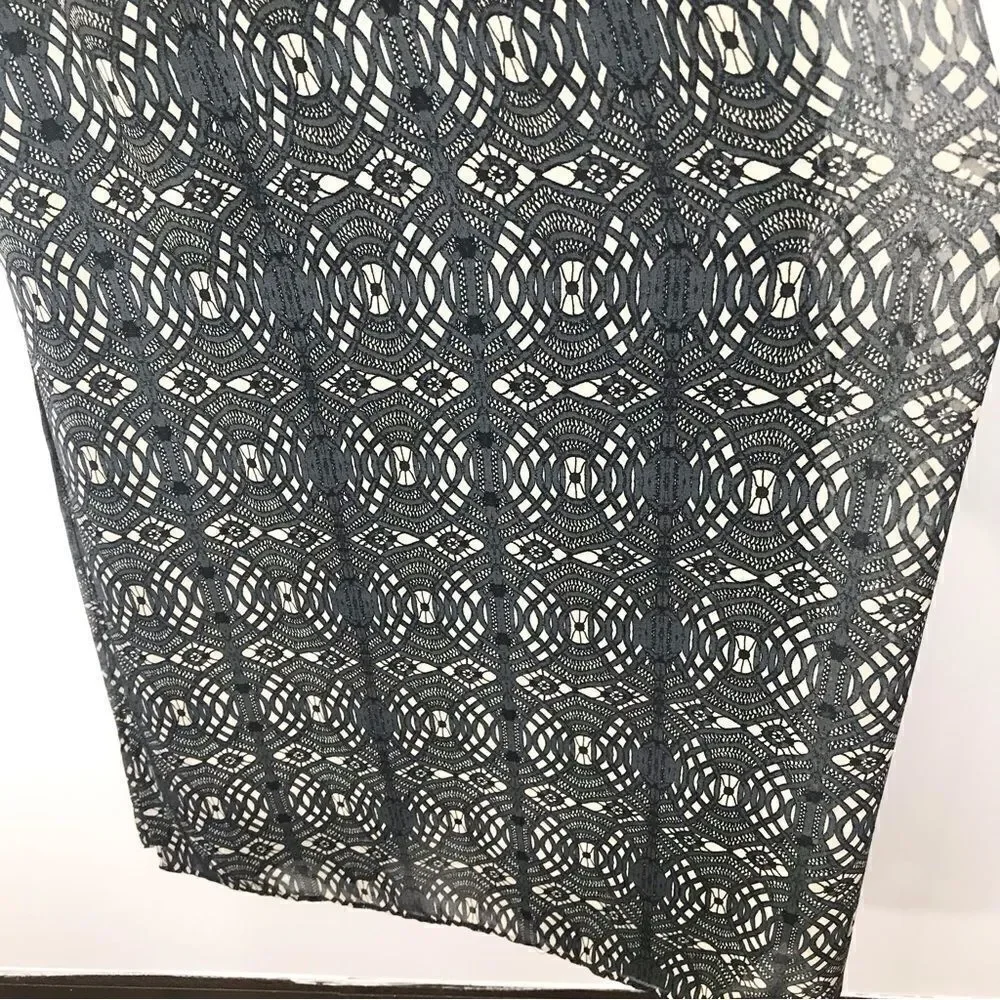 Madewell Blue Gray Geometric Lace Pattern Sleeveless Maxi Dress - Picture 6 of 14